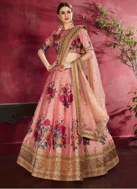 Carnations Vol 1 By Zeel Banglori Silk Designer Lehenga With Blouse Dupatta Wholesale Online